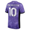 Camiseta de fútbol Liverpool Mac Allister 10 Tercera Equipación 23-24 - Hombre